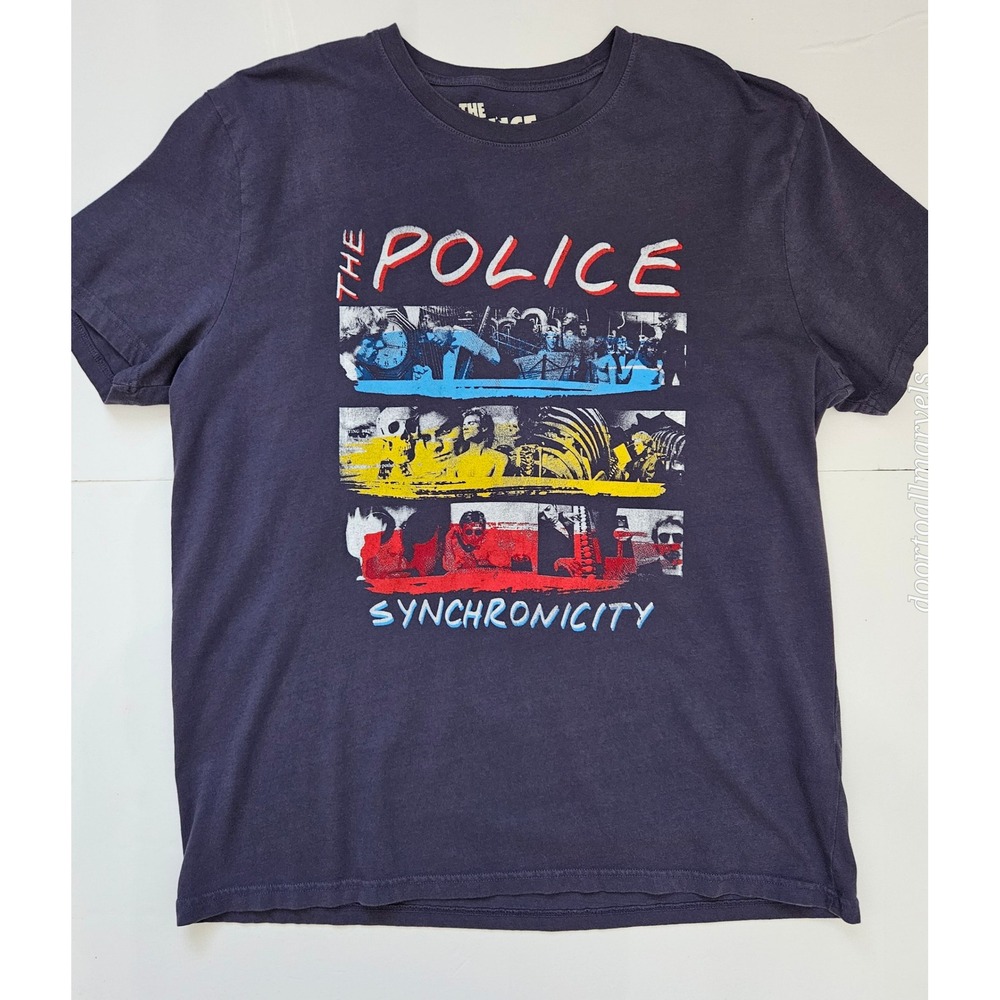 The Police x Lucky Brand Synchronicity Cotton Tee Tshirt sz XL EUC